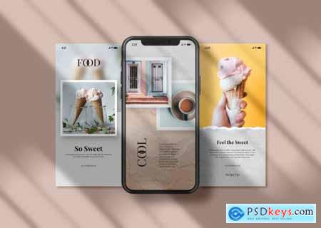 Instagram post & iPhone - Mockup » Free Download Photoshop Vector Stock