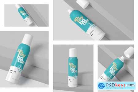 Metal Deodorant Spray Bottle Mockups 4711343