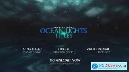 Ocean Lights Titles Sea Lights Slideshow Ocean Waves Opener 26809118