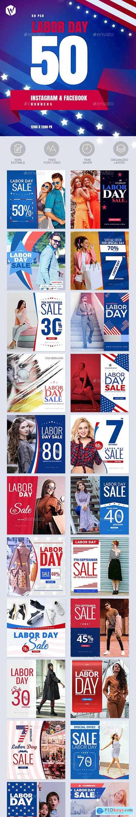 50 Labour Day Banners 28022685