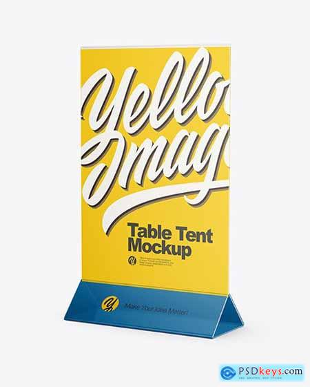 Transparent Table Tent Mockup 65444