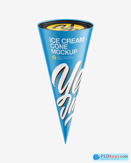 Ice-Cream Cone Mockup 65449