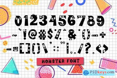 Cutie Monster - Monster Font