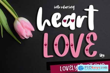 Heart Love - Crafty Lovely Font Duo