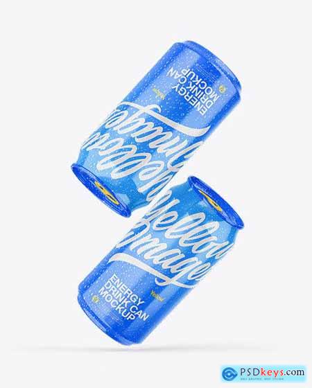 Two Glossy Cans Mockup 65281
