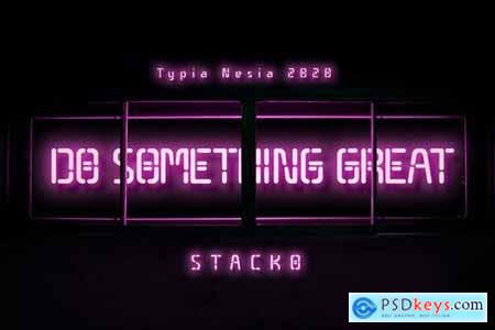 Stacko Neon Font