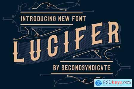 LUCIFER - Black letter font