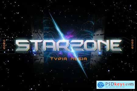 Starzone - SciFi Game Font