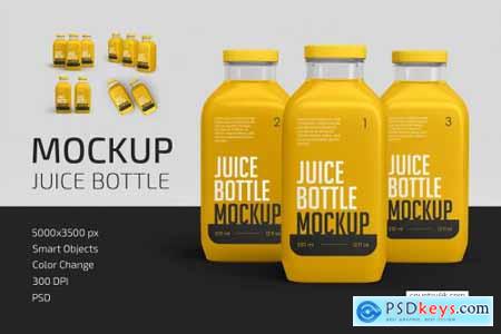 Juice Bottle Mockup Set 5264438