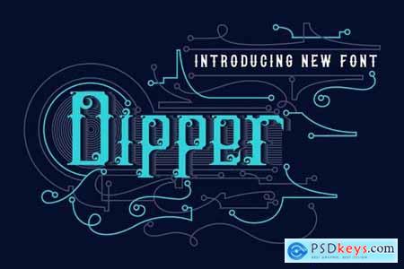 DIPPER - Blackletter font