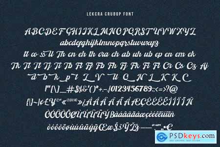 Lekcra Crubop Font