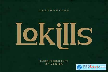 Lokills Elegant Serif Font