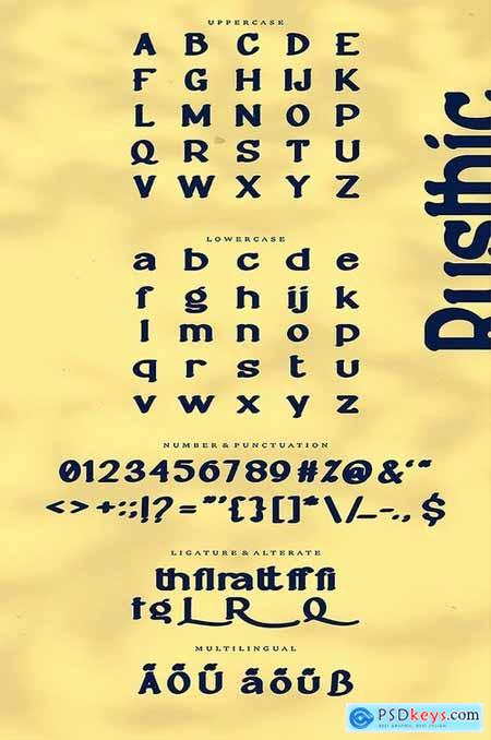 Rusthic Sans-Serif Font