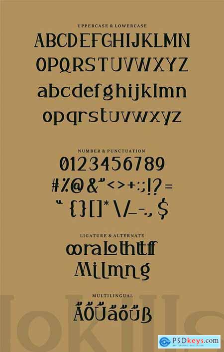 Lokills Elegant Serif Font