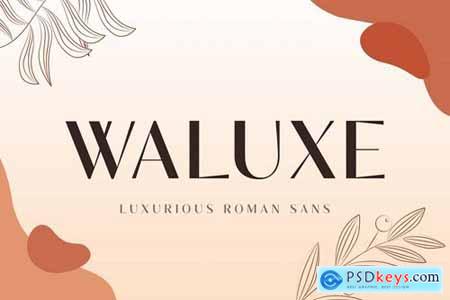 Waluxe - Luxurious Roman Sans