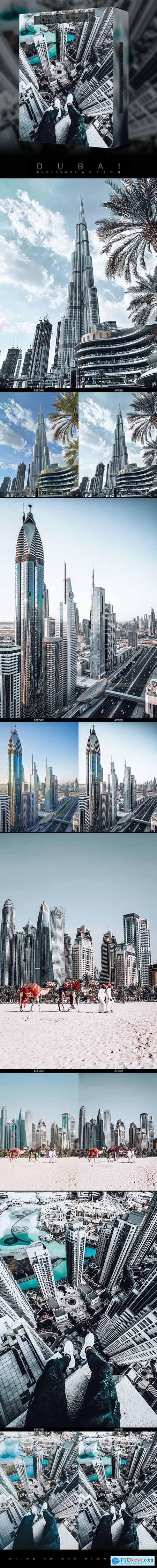 Famous Citys - DUBAI - Photoshop Action 26697077