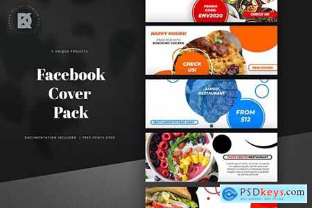 Food & Restaurant Facebook Cover Pack