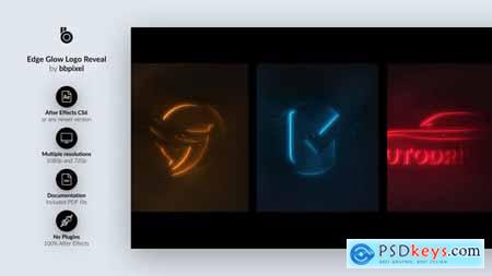 Edge Glow Logo Reveal 27902721
