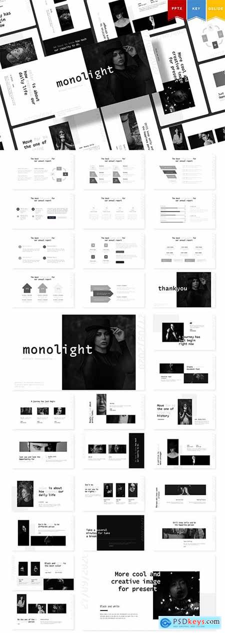 Monolight - Powerpoint, Keynote, Googleslides