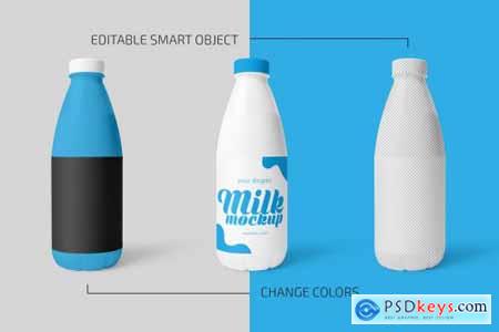 Plastic Milk Bottle Mockup 5294612