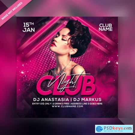 Club night party flyer template 2
