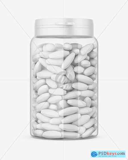 Clear Pills Bottle Mockup 65772
