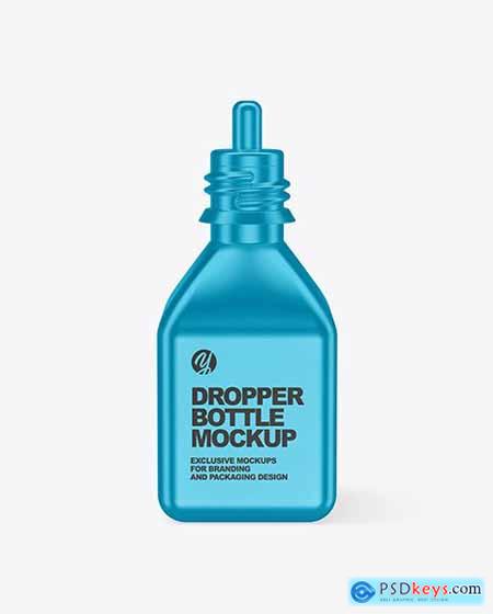 Metallic Dropper Bottle Mockup 65770