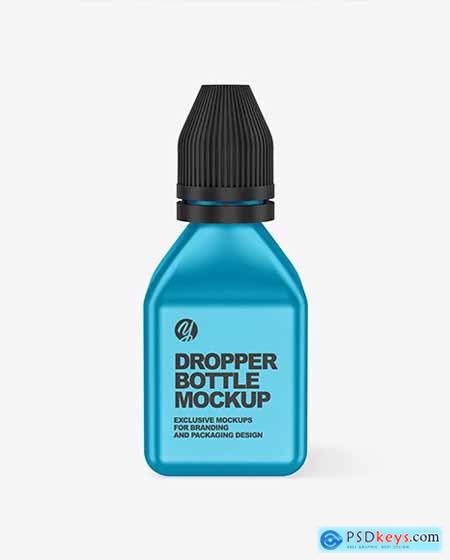 Metallic Dropper Bottle Mockup 65770