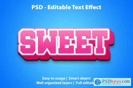 Template of text effect