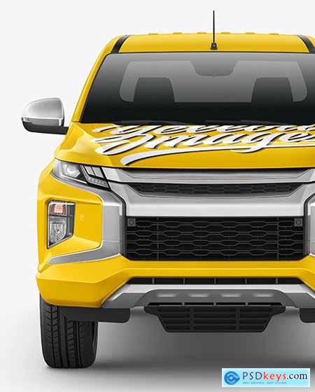 Pickup Truck Mockup - Front View 65775