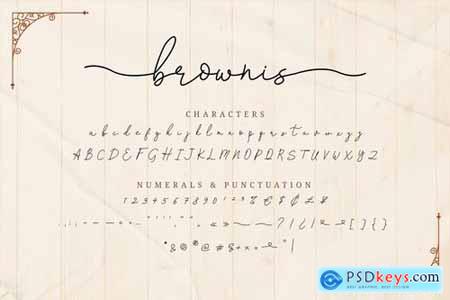 Brownis - Stylish Handwriting Font