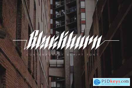 Blackburn - Modern Blackletter Font