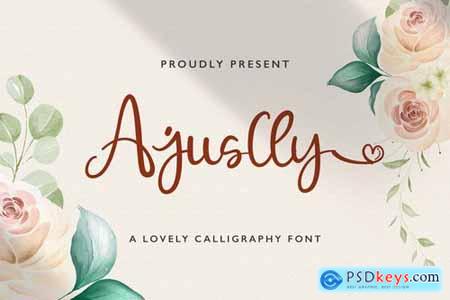 Ajuslly - Modern Calligraphy Font 5294167