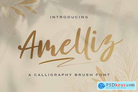 Amelliz - Calligraphy Brush Font