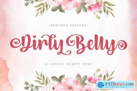 Dirly Belly - Lovely Calligraphy Font 5294260
