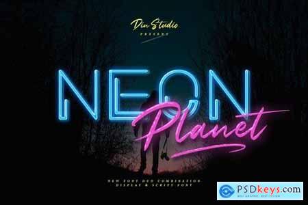 Neon Planet - Font Duo 5247597