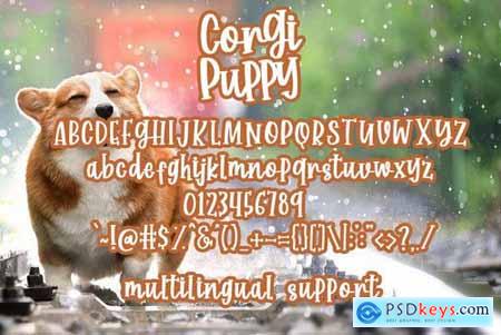 Corgi Puppy - Handwritten Font