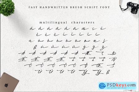 Fast - Handwritten Brush Font