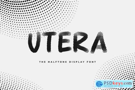 Utera - The Halftone Display Font