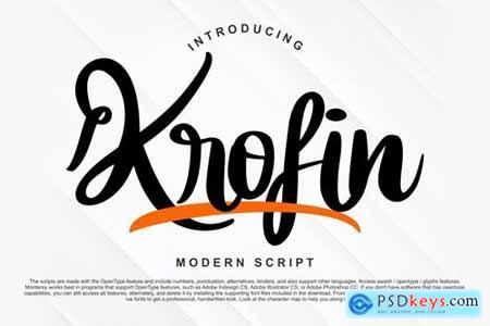 Krofin Modern Script