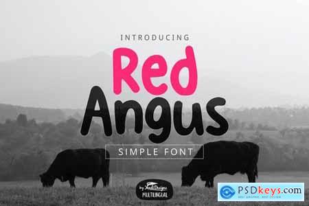 Red Angus Font