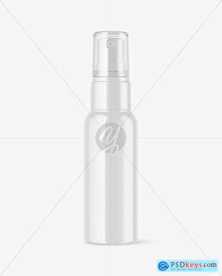 Glossy Spray Bottle Mockup 66043