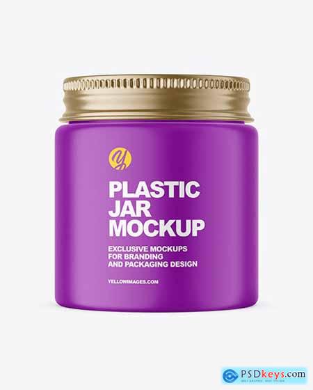 Matte Plastic Jar Mockup 65876