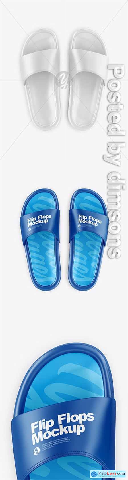 Flip Flops Mockup - Top View 64459