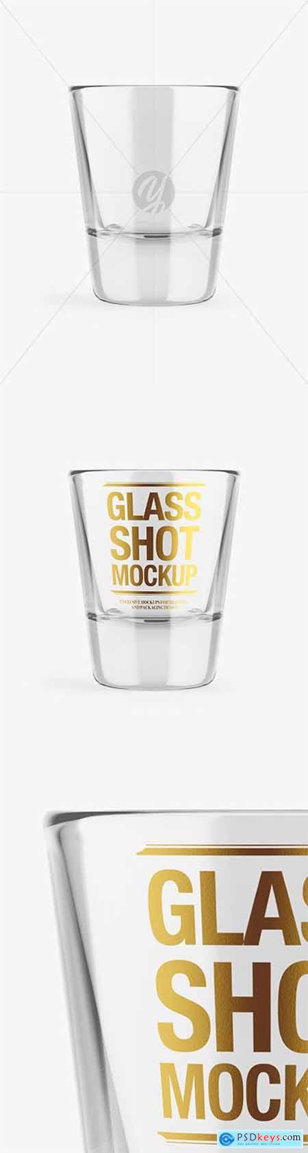 Empty Glass Shot Mockup 64914