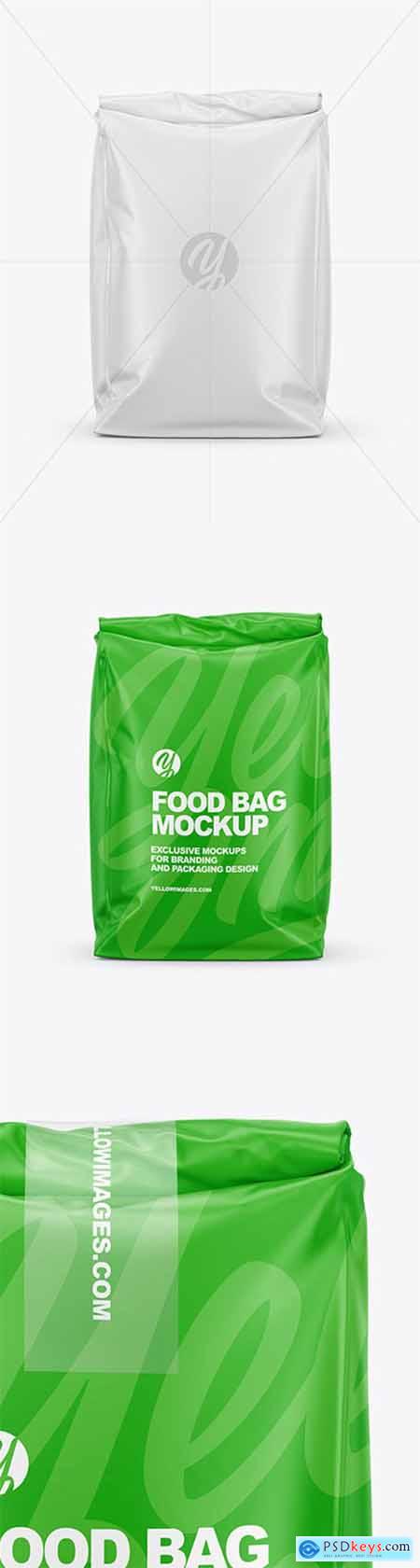 Matte Food Bag Mockup - Front View 64743