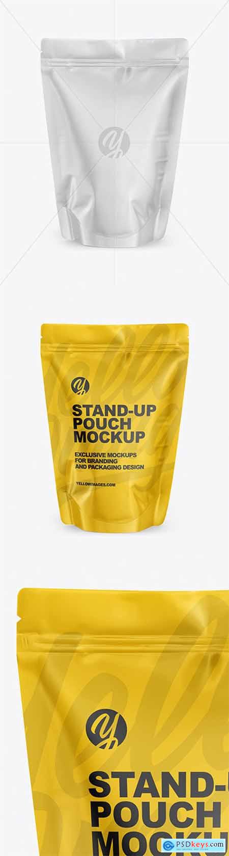 Glossy Stand-Up Pouch Mockup 64892