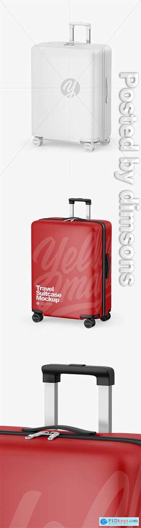 Matte Travel Suitcase Mockup 64901