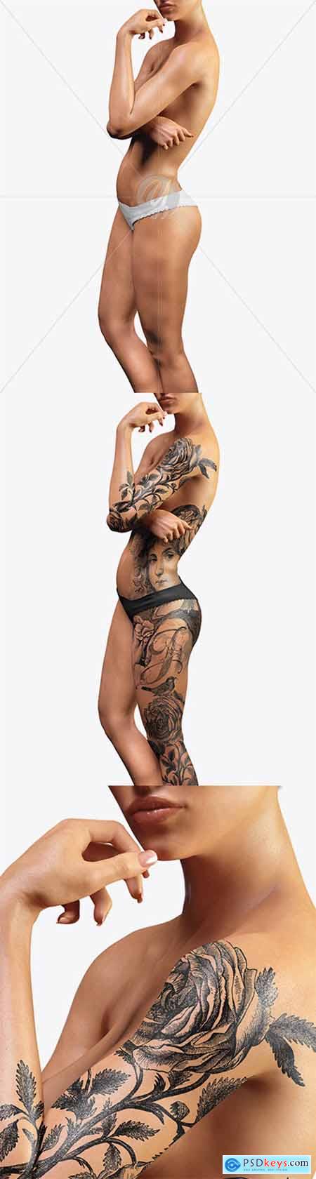 Naked Female Body Mockup 21138