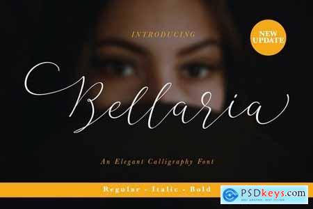 Bellaria Script 4 Styles